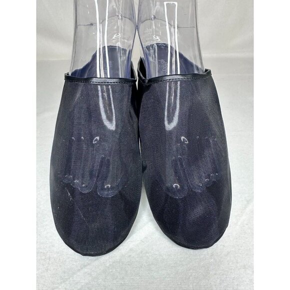 Jeffrey Campbell Nutcracker Black Flats Women's Size 7 Mesh Mules Ballet NWOT - Picture 1 of 10
